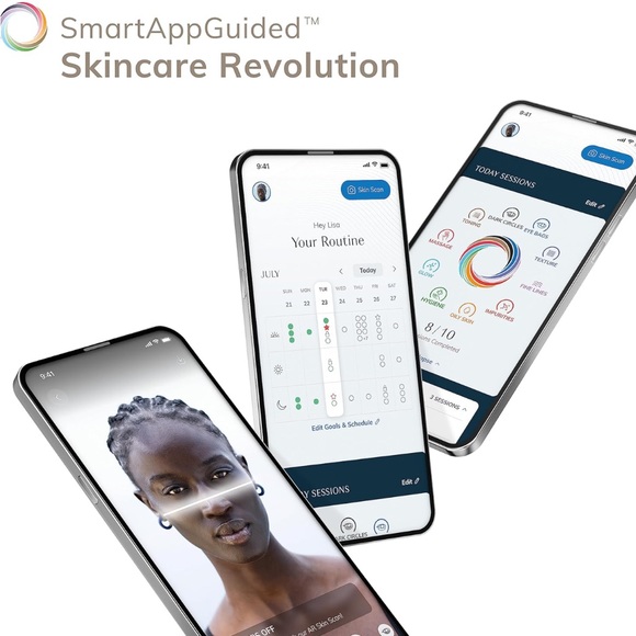 NWT GESKE SmartAppGuided M Facial Brush, 4 in 1 Professional Facial Brush Pink - Picture 6 of 8